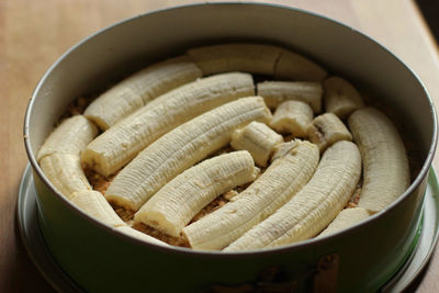 Close-up of banana cake 