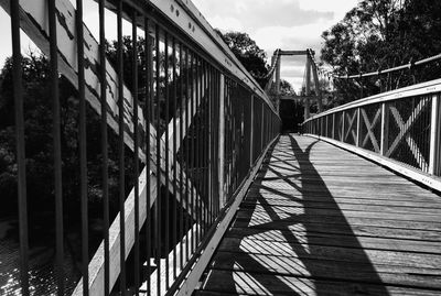 Footbridge over river