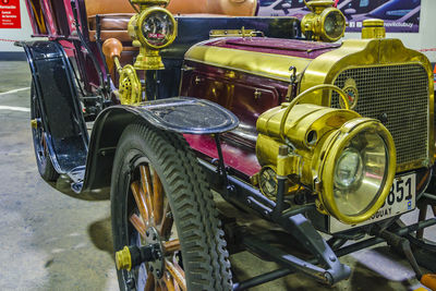 Close-up of vintage car