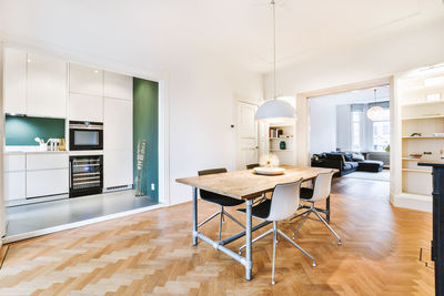 View of dining area in living room