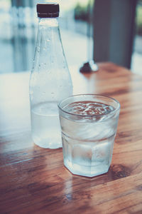 Close-up of drink on table