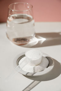 Close-up of drink on table