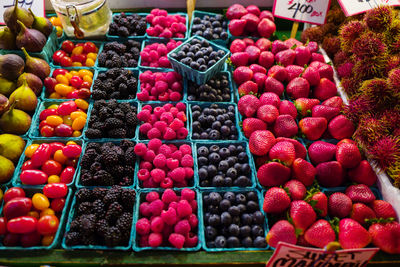 Berries for sale in the market