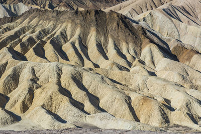 Full frame shot of rock formations in desert