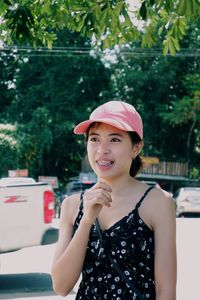 Portrait of a smiling young woman