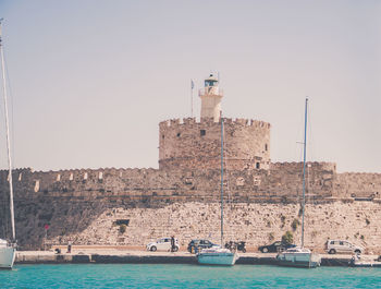 View of buildings at waterfront