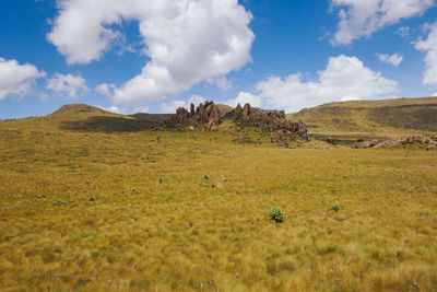 Scenic mountain landscapes against sky at the la satima dragons teeth in the aberdares, kenya