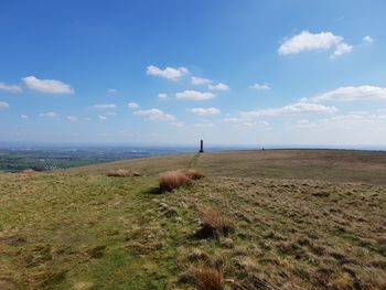 View of a field against sky
