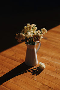 Close-up of flowers on floor