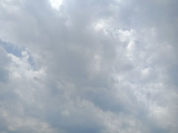 Low angle view of clouds in sky