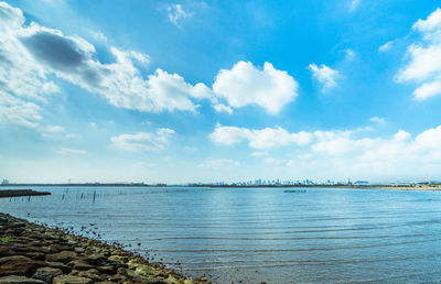 Scenic view of sea against sky