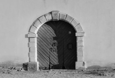 Entrance of abandoned building