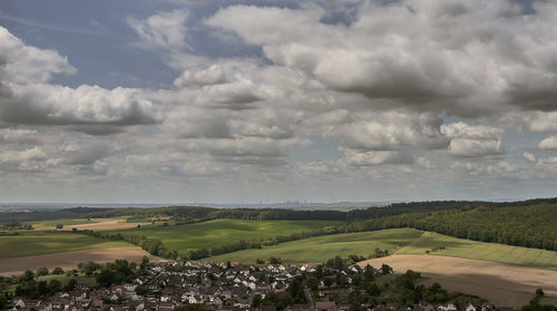 Scenic view of landscape against sky