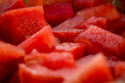 Full frame shot of red fruit