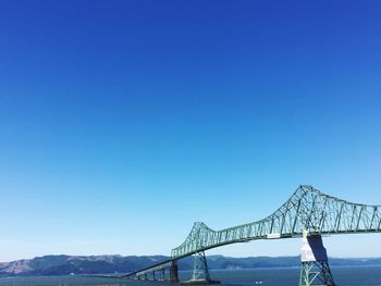 Golden gate bridge against blue sky