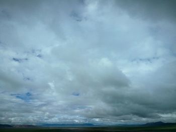 Storm clouds over sea