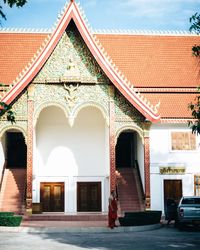 Low angle view of building exterior