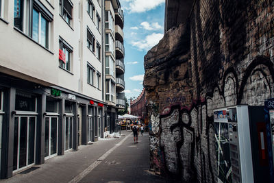 Street amidst buildings in city