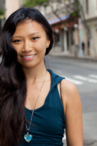 Portrait of smiling young woman