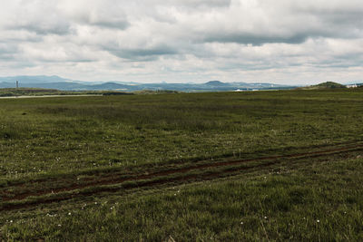 Scenic view of landscape against sky