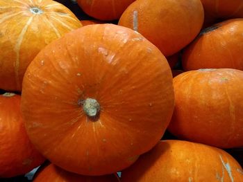 Full frame shot of pumpkins in market