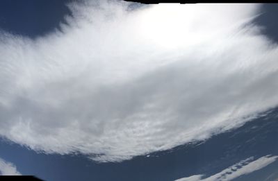 Low angle view of clouds in sky