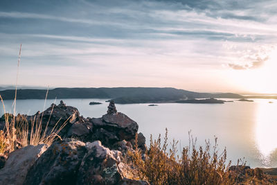 Scenic view of sea against sky