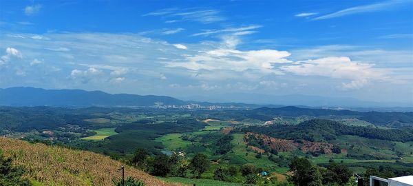 Scenic view of landscape against sky