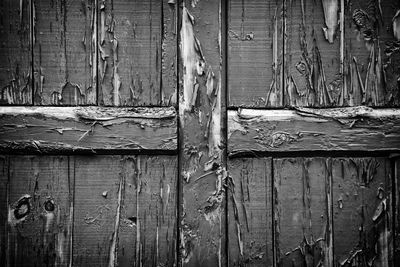 Full frame shot of old wooden door