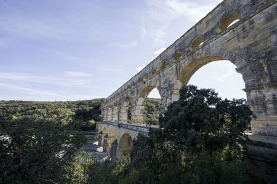 Low angle view of arch bridge