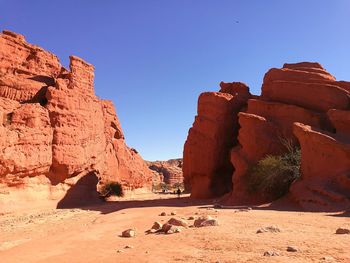 Rock formations against sky