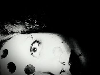 Close-up portrait of woman