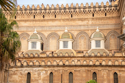 Low angle view of historic building