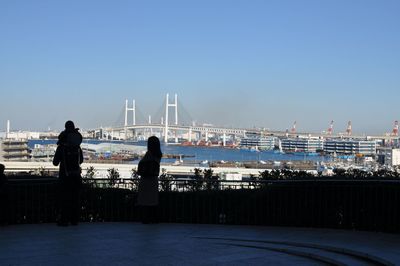 Bridge over river in city