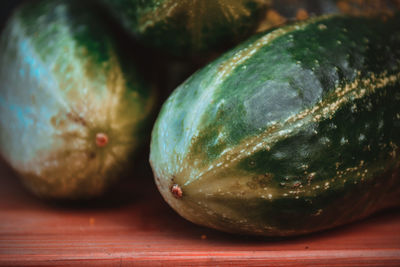 Close-up of fruits on table