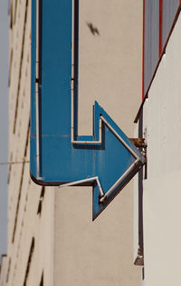 Blue lightning against old wall