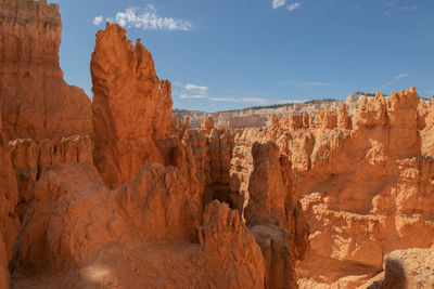 Rock formations in bryce canyon national park