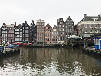 Canal passing through city