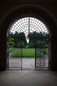 Entrance of building