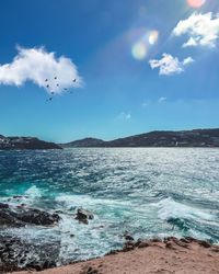 Scenic view of sea against sky