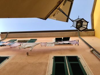 Low angle view of building against sky