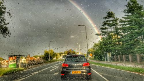 Cars on road