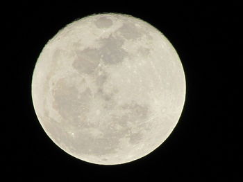 Close-up of moon against sky at night