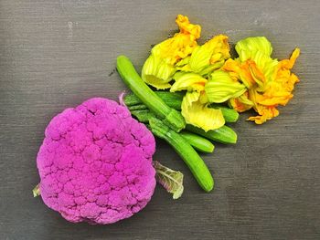 Close-up of vegetables on table