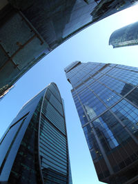 Low angle view of skyscrapers