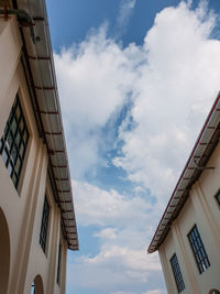 Low angle view of buildings against sky