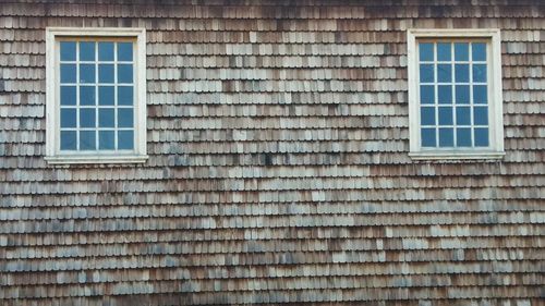 Windows on roof of house