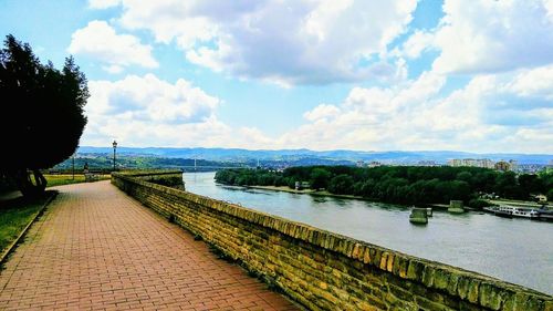 Scenic view of river against sky