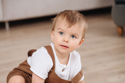 Portrait of cute baby boy