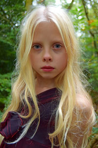 Close-up portrait of girl